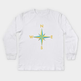 Navigation Compass Kids Long Sleeve T-Shirt